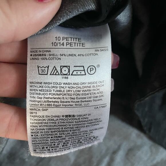 Classic Grey Dress with pockets b - Picture 4 of 9